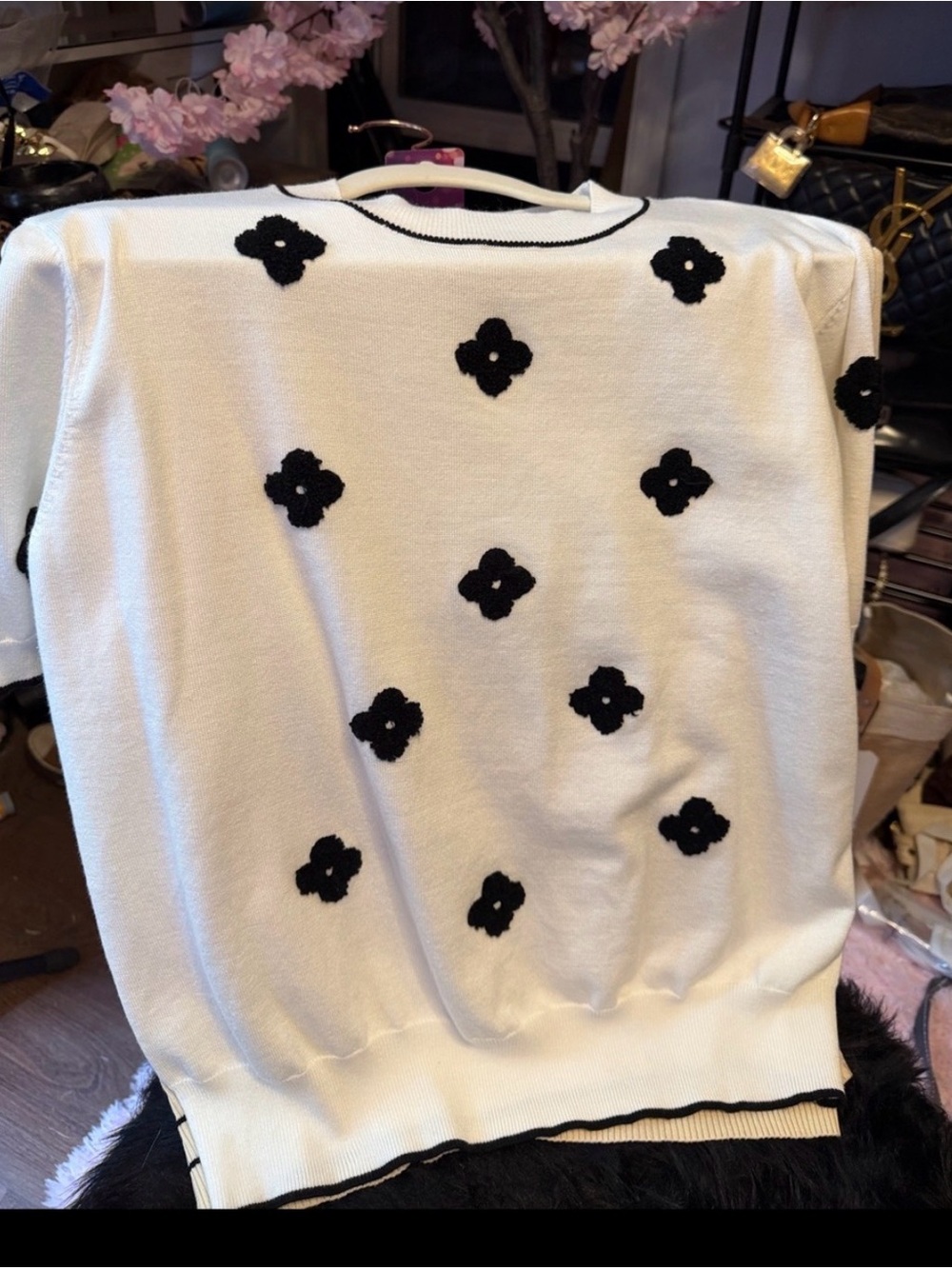 Women’s Lightweight Short Sleeve Summer Sweater - Picture 12 of 12